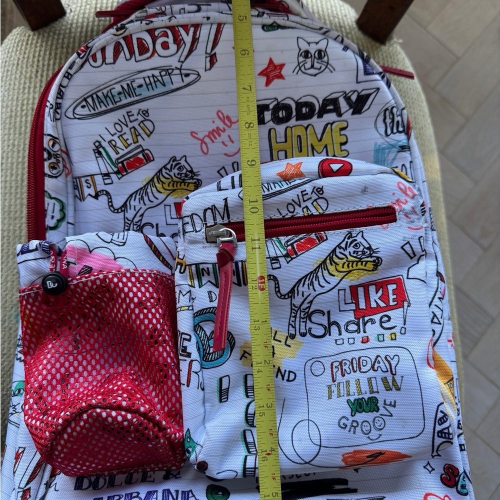 Dolce & Gabbana Kids Doodle Print Backpack Set